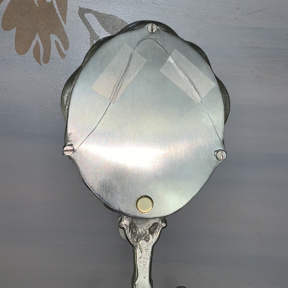 💕Vintage small mirror with hooks - Picture 3 of 5